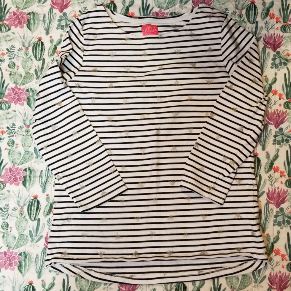 Joules harbour top with bees US 12/UK14